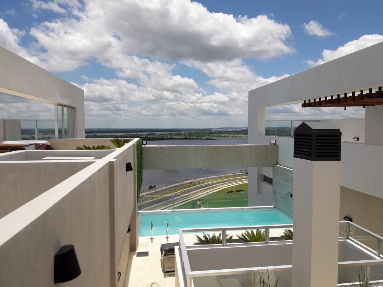 Centro De Asuncion Nuevo Apartamento, Comodo, Seguro, Piscina, Gimnasio Y Parking Exterior foto